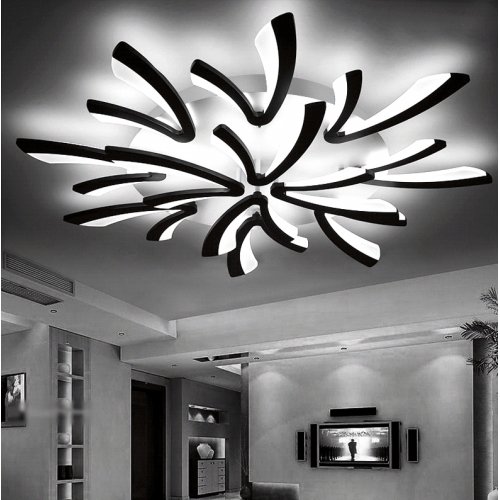 Lampa LED SŁONECZNIK - Czarny - 110cm P092