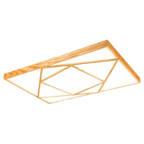 Plafon LED drewniany dębowy 95x64cm  64Watt - P098