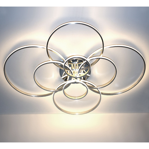 Srebrny plafon LED 110x90cm 3000K 70Watt - P141