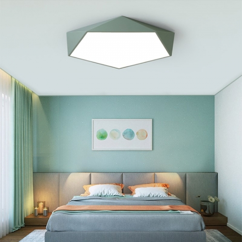 Zielony Plafon LED z pilotem  50cm 32Watt - P313