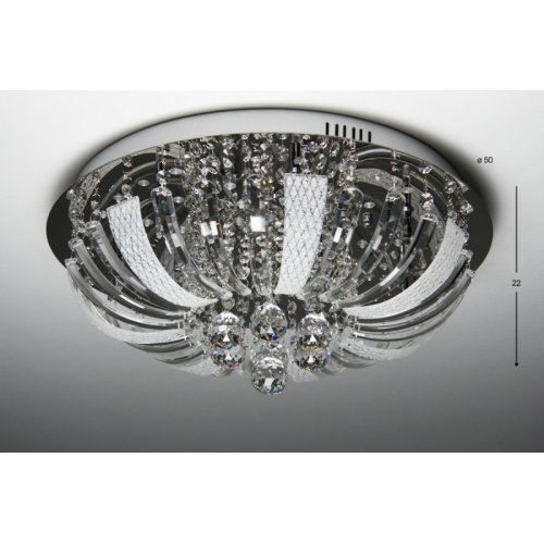 Żyrandol kryształowy TESSITA 50 cm K070