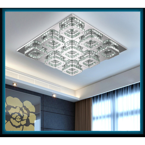 Żyrandol kryształowy KWADRATY 70x70cm K026