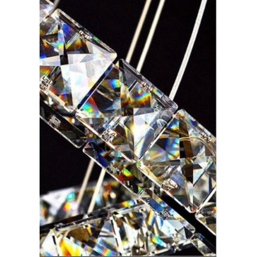 Żyrandol kryształowy RING OWAL 60cmx40cm K117