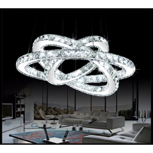 żyrandol kryształowy pierścienie