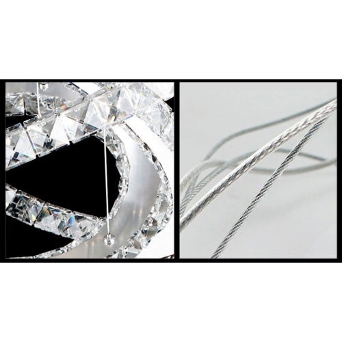 żyrandol kryształowy pierścienie