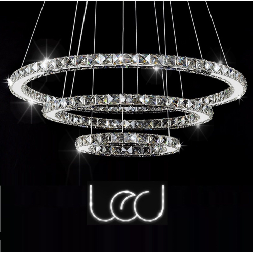 żyrandol kryształowy ring