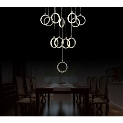 Lampa stołowa LUX OBRĄCZKI 50cm L024