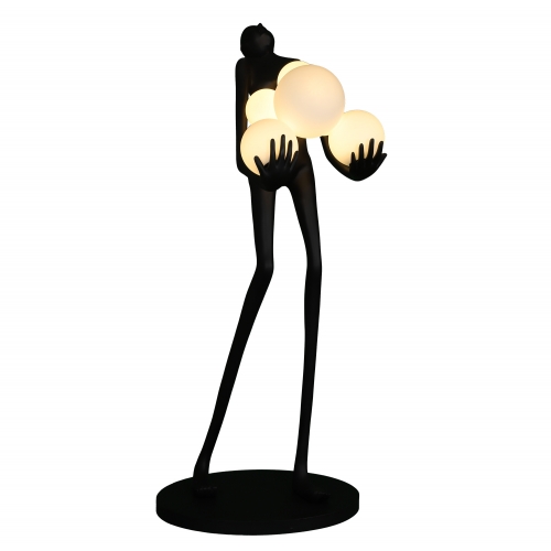 Lampa podłogowa WOMAN czarna 180 cm