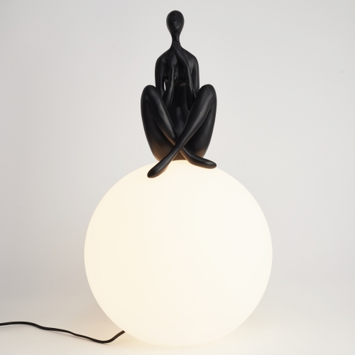 Lampa stołowa WOMAN-3 czarna 35 cm
