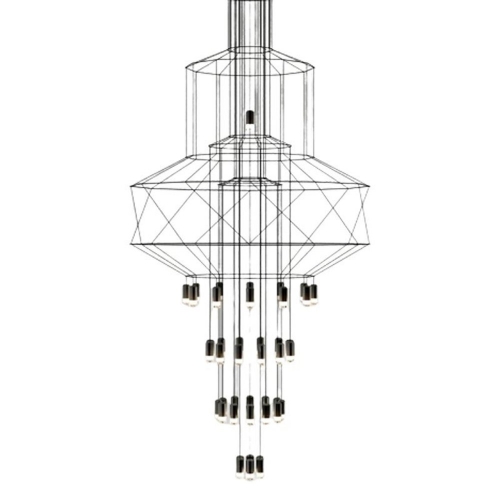 Lampa wisząca LINEA-43 XL czarna 150 cm