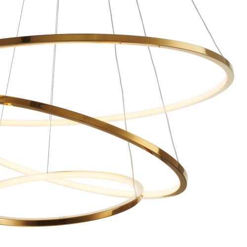 Lampa wisząca SLIM 40+60+80cm LED złota