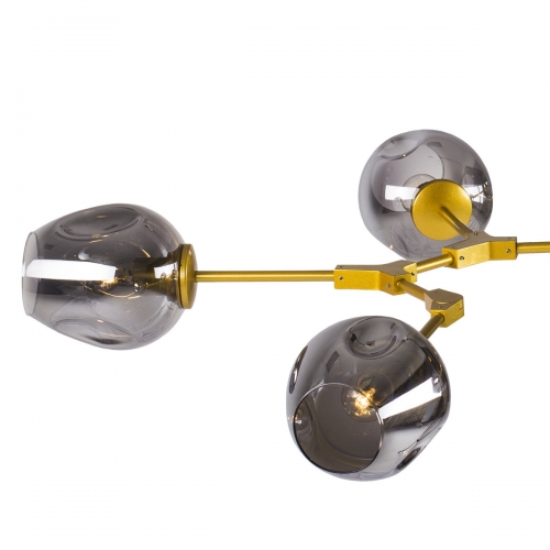 Lampa wisząca MODERN ORCHID-9 złoto szara 150 cm