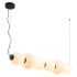 Lampa wisząca BRILLA-6 LED biało-czarna 125 cm