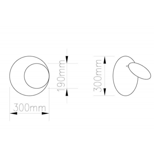 Lampa ścienna PILLS biała 30cm