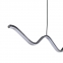 Lampa wisząca ZIGZAG LED czarna 90 cm