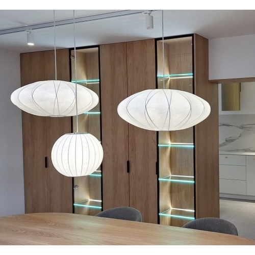 Lampa wisząca SILK biała 50 cm