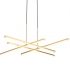 Lampa wisząca CRISS CROSS LED złota 78 cm