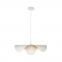 Lampa wisząca ENZO biało złota 60 cm