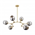 Lampa wisząca MODERN ORCHID-9 złoto szara 150 cm