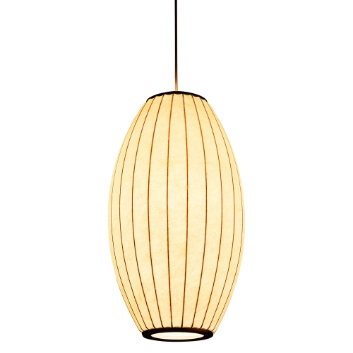 Lampa wisząca SILK BARREL biała 60 cm