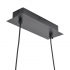Lampa wisząca ZIGZAG LED czarna 90 cm