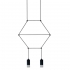 Lampa wisząca LINEA-2 czarna 35 cm