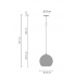 Lampa wisząca MIRROR GLOW - S złota 25 cm