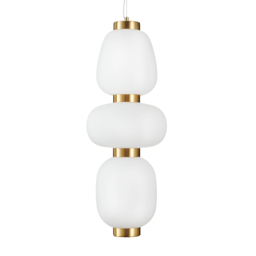Lampa wisząca BRILLA-3 LED złota 23 cm
