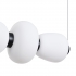 Lampa wisząca BRILLA-6 LED biało-czarna 125 cm
