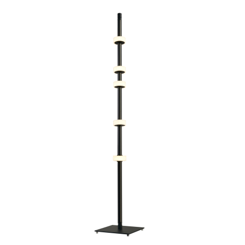 Lampa podłogowa RINGO czarna 182 cm