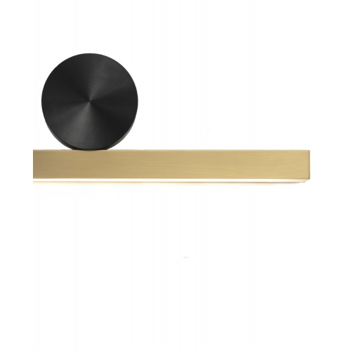Lampa ścienna BOOGIE LED złoto czarna 45 cm