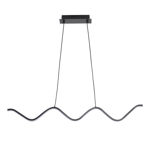Lampa wisząca ZIGZAG LED czarna 90 cm