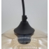 Lampa wisząca LOVE BOMB bursztynowa 25 cm