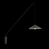 Lampa ścienna SWING czarna 140 cm