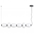 Lampa wisząca BRILLA-6 LED biało-czarna 125 cm