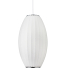 Lampa wisząca SILK BARREL biała 60 cm