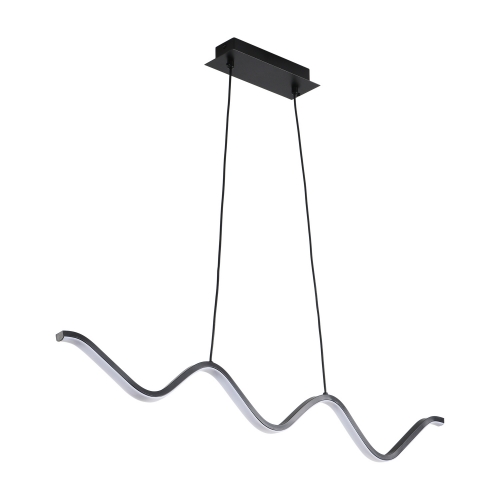 Lampa wisząca ZIGZAG LED czarna 90 cm