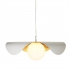 Lampa wisząca ENZO biało złota 40 cm