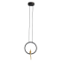 Lampa wisząca AMICI led czarno złota 27 cm