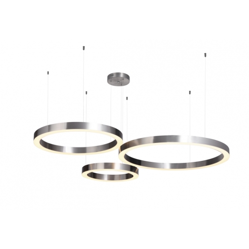 Lampa wisząca CIRCLE 40+60+80 LED mosiądz na 1 podsufitce