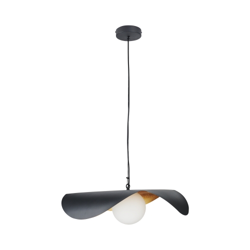 Lampa wisząca ENZO czarno złota 60 cm