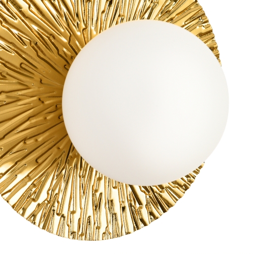 Lampa ścienna SUN S złota 20 cm