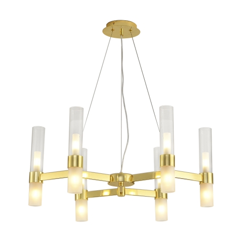 Lampa wisząca CANDELA-6 złota 70 cm