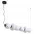 Lampa wisząca BRILLA-6 LED biało-czarna 125 cm