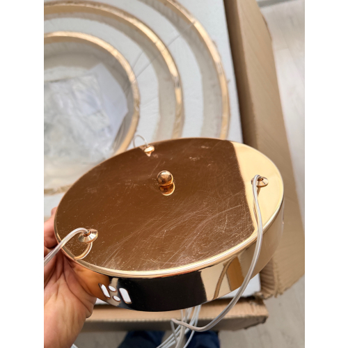 Złota lampa RING LED 80x60x40 158Watt L177-B