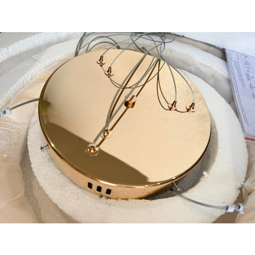 Lampa sufitowa złota połysk LED 80x60x40cm 130Watt L167