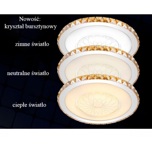 Plafon kryształowy K9  80cm K073