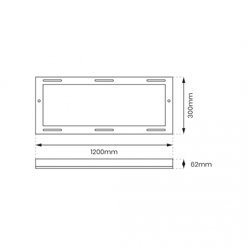 Ramka Aluminiowa 120x30 Backlit