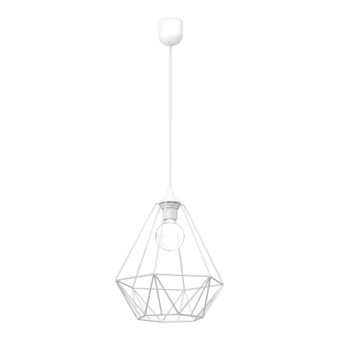 Lampa wisząca BASKET WHITE 1xE27