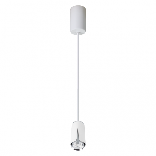 FLOWER WHITE CHROME LAMPA WISZĄCA 1xGU10